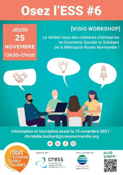 Osez l'ESS ! Le RDV des créateurs d'entreprise ESS de la Métropole Rouen Normandie