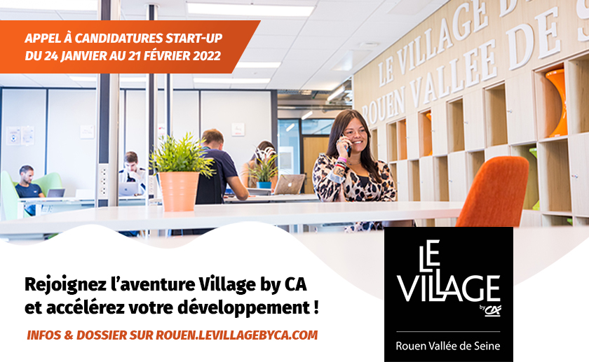 Le Village by CA Rouen Vallée de Seine lance un nouvel appel à candidatures.