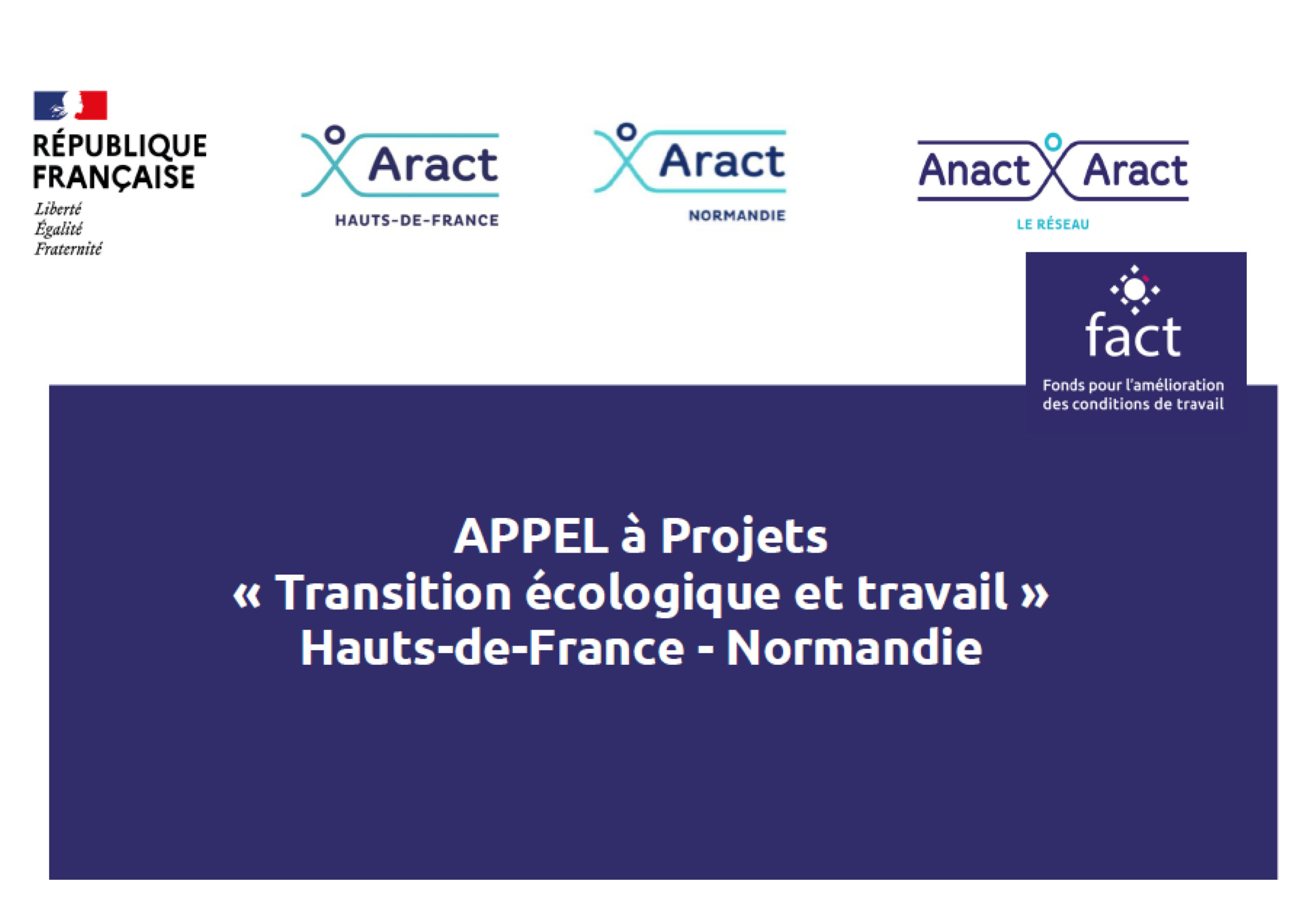 APPEL A PROJETS ANACT POUR L’AMÉLIORATION DES CONDITIONS DE TRAVAIL