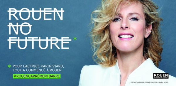 L’actrice Karin VIARD rejoint la campagne de communication de Rouen