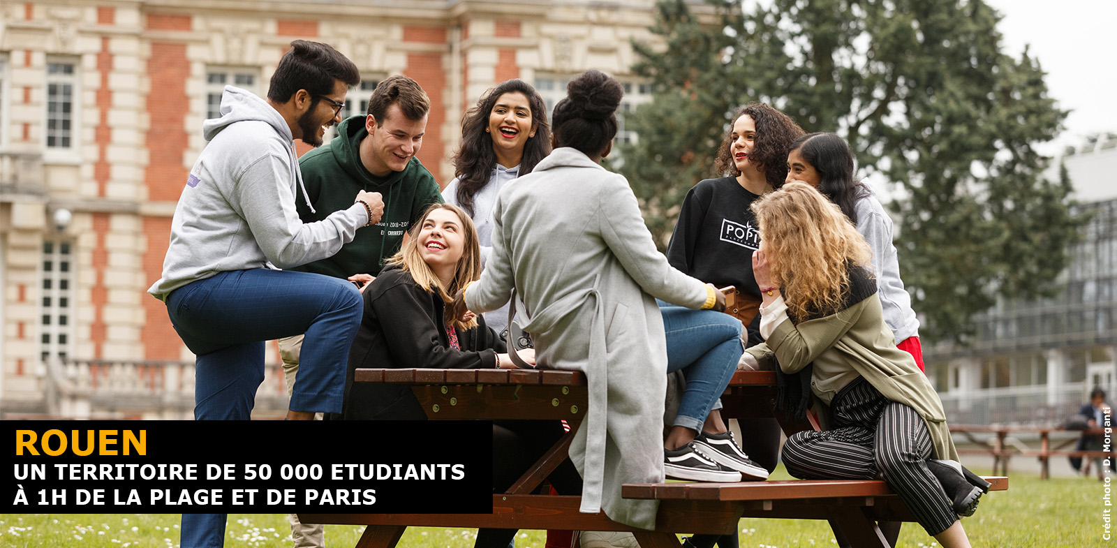 Rouen - 50 000 étudiants Un territoire de 800 000 habitants à 1h de la Plage et de Paris