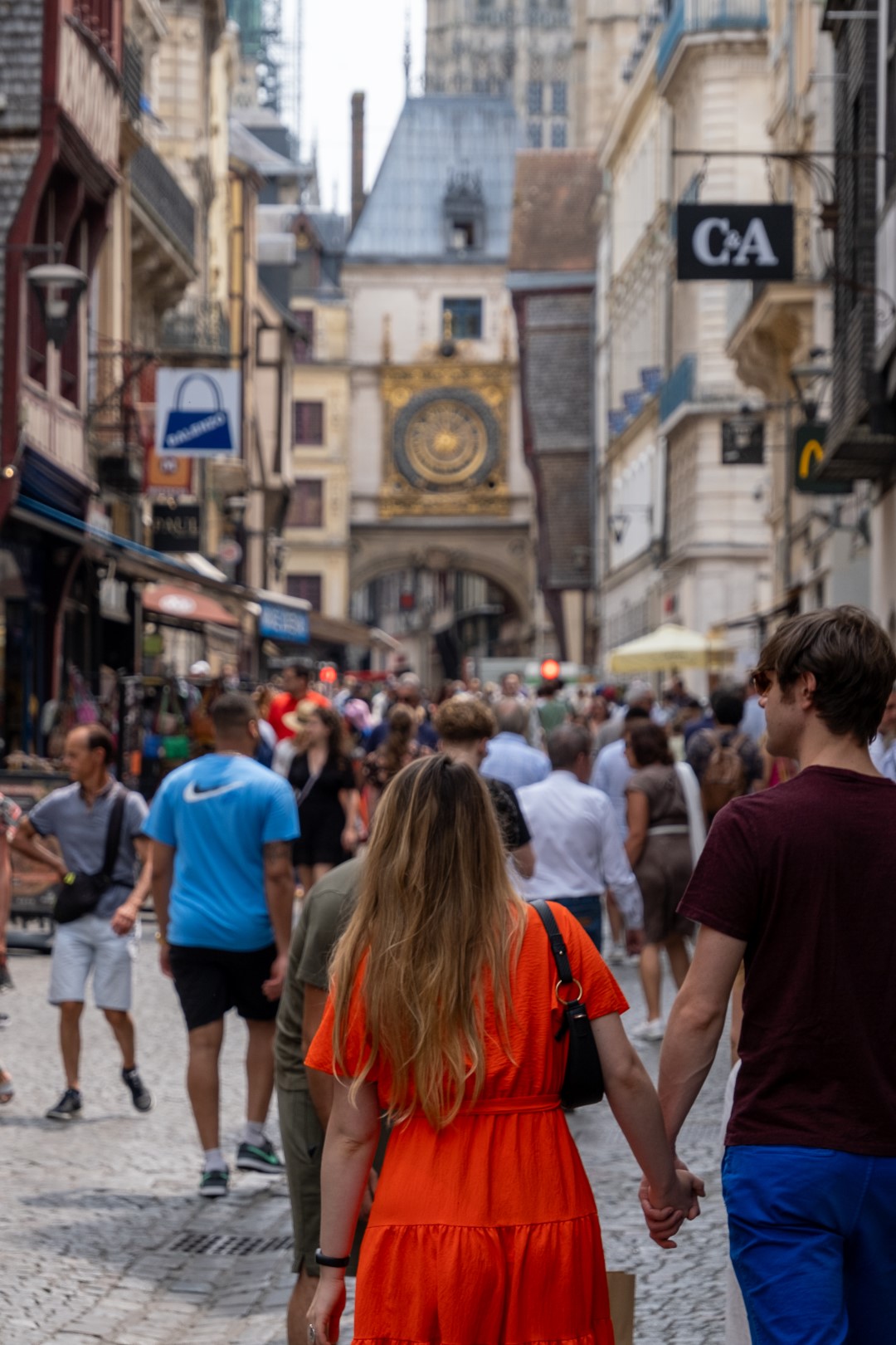 La rue du Gros Horloge à Rouen ©Nicolas Letellier