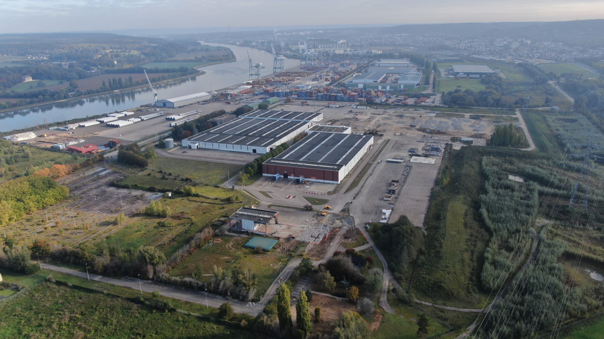 Le site de « Grand-Couronne, Moulineaux » et ses 51,2 ha - Crédit HAROPA Port