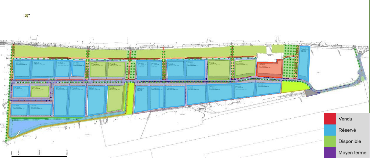 Parc d'activités Sablonnière - Plan Masse ©Rouen Normandie Aménagement