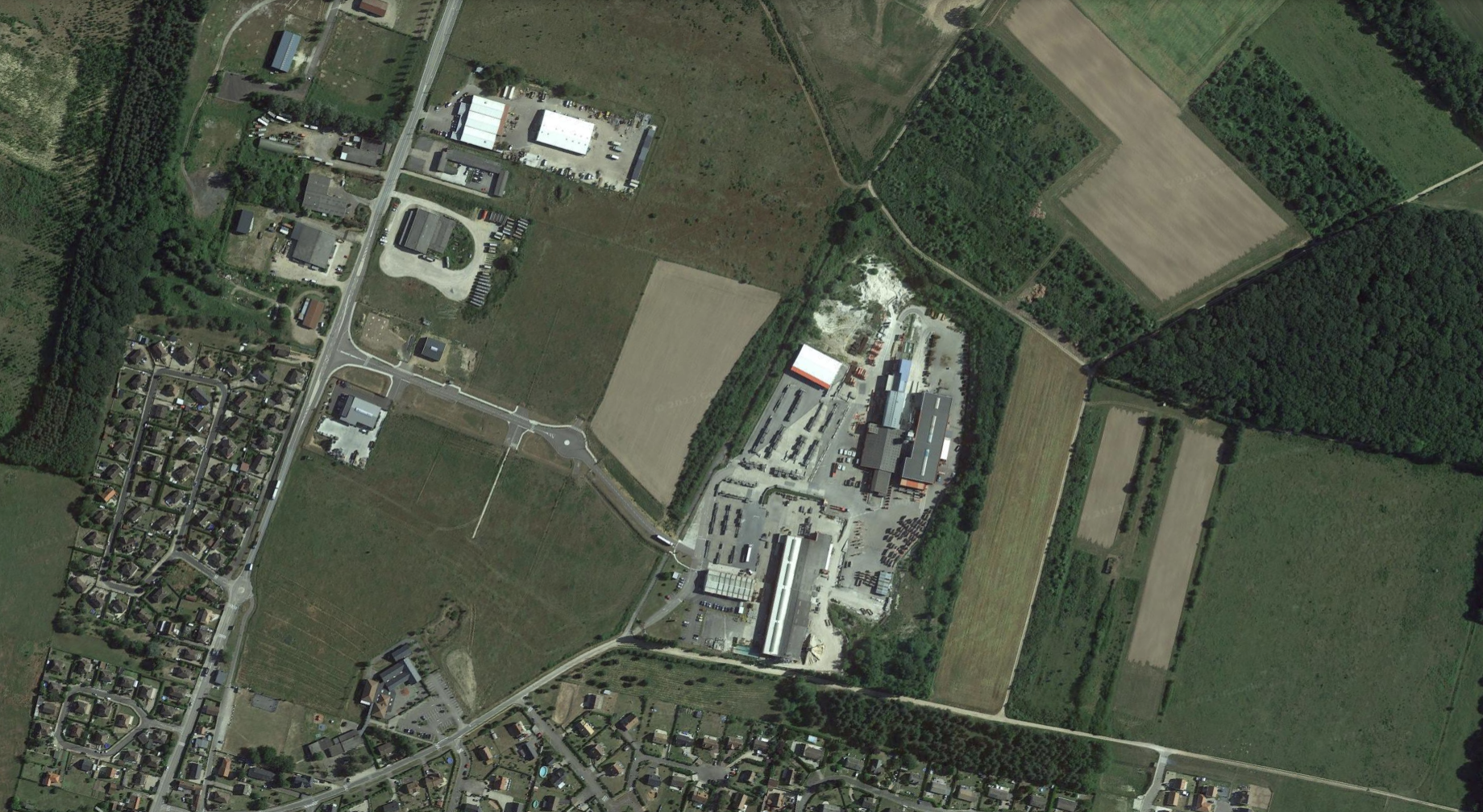 Zone d'activités Trou à Crillon - Commune de Courcelles-sur-Seine ©Google Earth