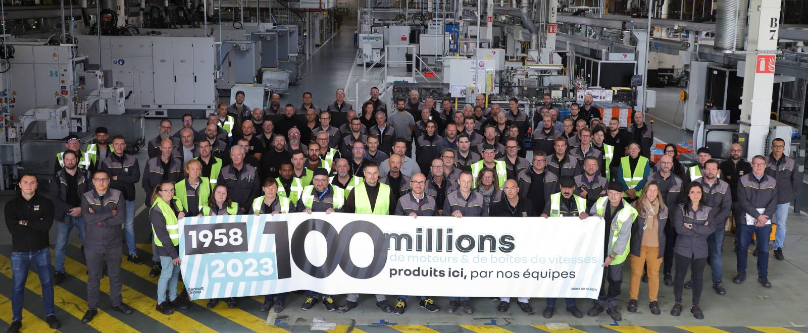 100 millions de moteurs et boîtes de vitesses fabriqués par Renault près de Rouen !