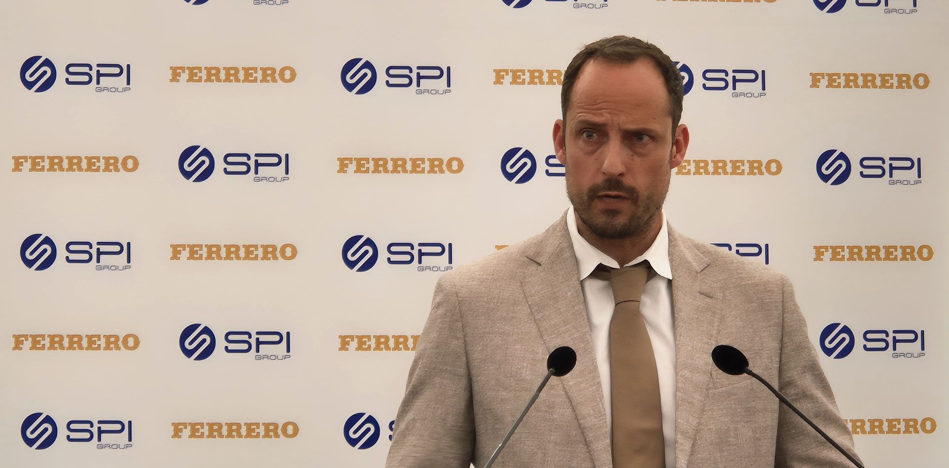 Victor Emmanuel VIELLY,  CEO du groupe SPI, constructeur de la nouvelle plateforme logistique du groupe FERRERO ©RNI