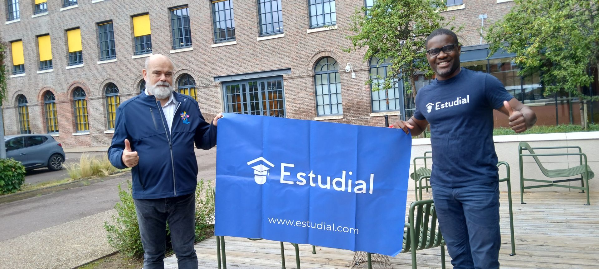 Jean Louis Kouo d'ESTUDIAL et Hervé Wioland de Rouen Normandie Création