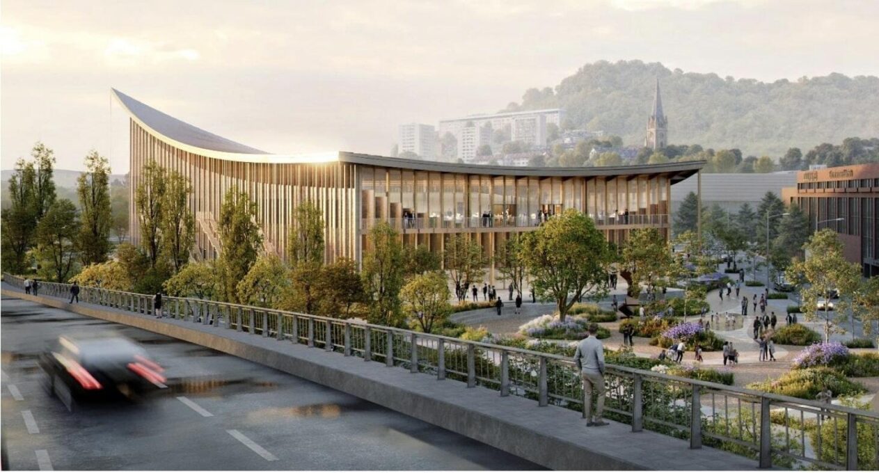 Bois, lumière et innovation : découvrez le futur Centre de congrès de Rouen