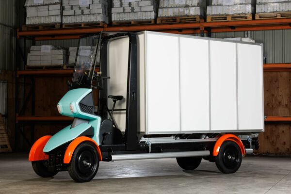 Human-Mob a également décliné son concept pour les professionnels de la logistique avec le Waylipro ©David Morganti