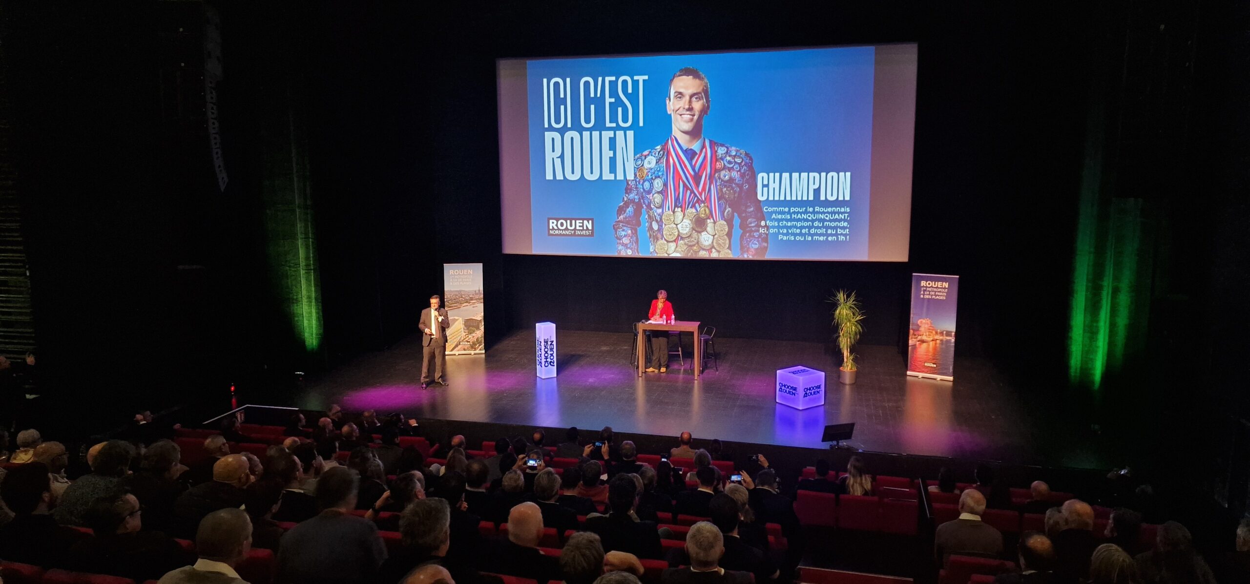 Frédéric GRANOTIER, Président de RNI, présente les résultats records de l'agence pour 2025 ainsi que la nouvelle campagne de communication "ICI C'EST ROUEN" ©RNI