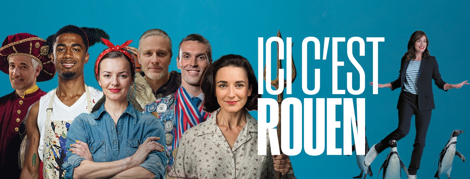 Les premiers ambassadeurs de la campagne ICI C'EST ROUEN lors de son lancement fin 2025