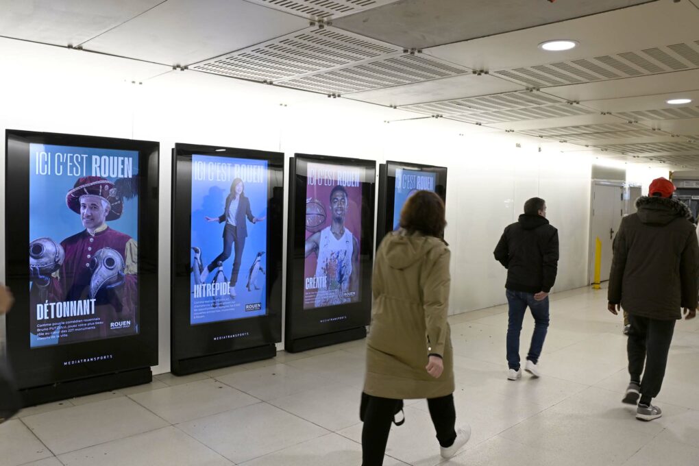 ICI C’EST ROUEN : la campagne qui s’affiche dans toutes les grandes gares parisiennes