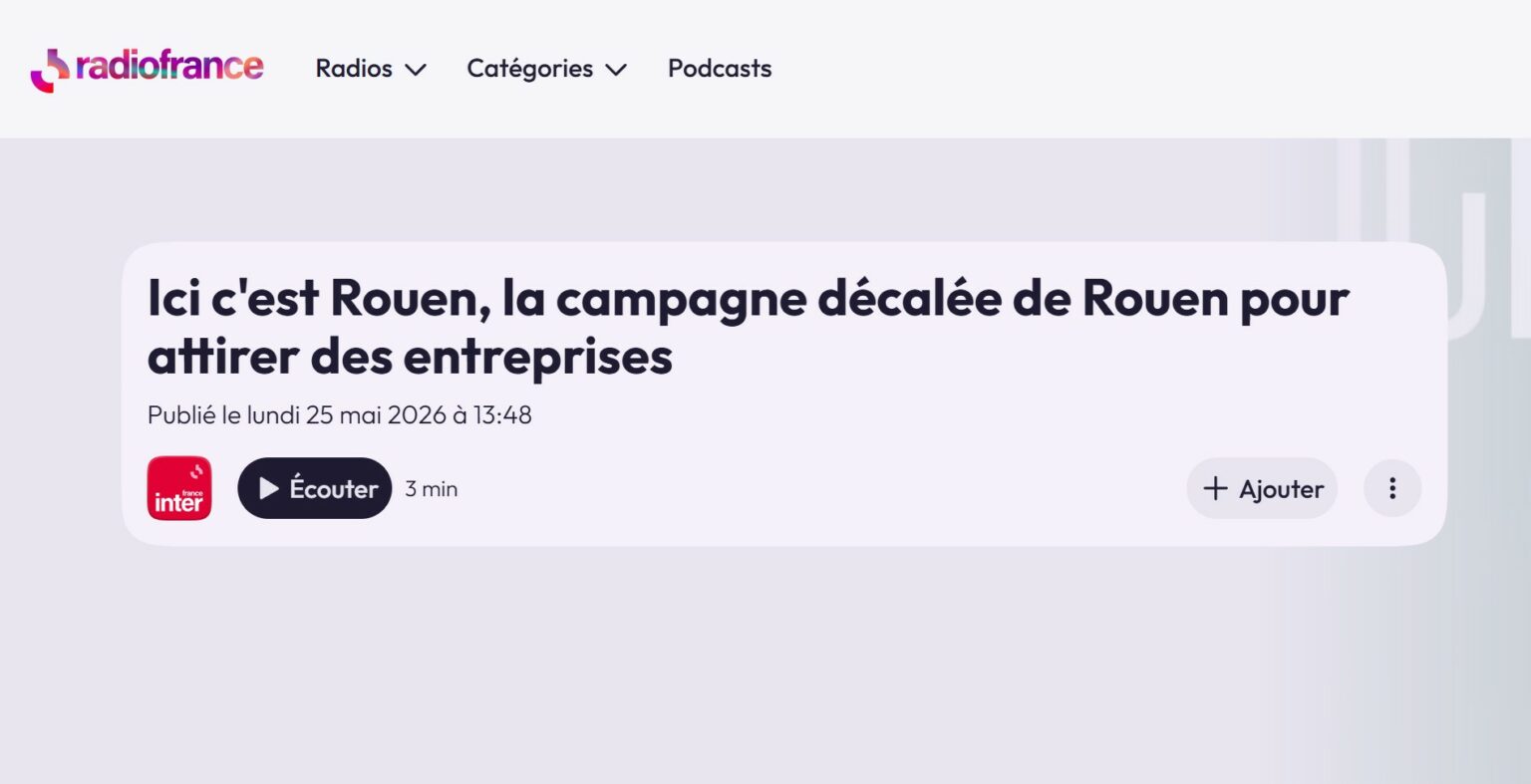 France Inter met à l’honneur « ICI C’EST ROUEN ».