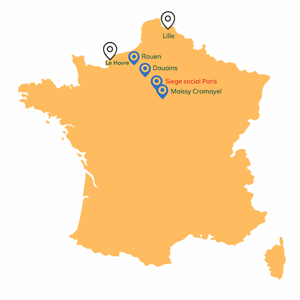 ©Carte - Implantation en France
