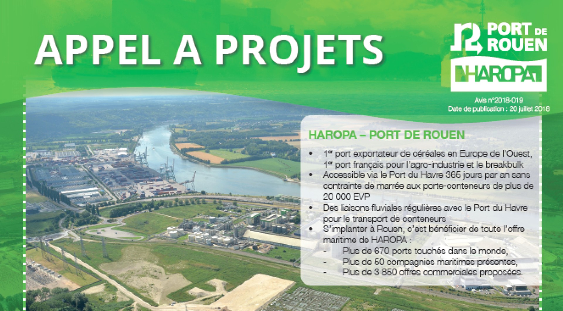 HAROPA – Port de Rouen lance un appel à projets sur la zone logistique de RVSL