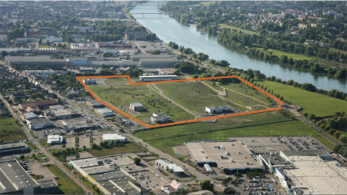 The Clos Allard business park near to Rouen © 4vents Overhead photo Parc d'activités du Clos Allard près de Rouen © 4vents Overhead photo