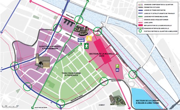 Saint Sever Nouvelle Gare Map