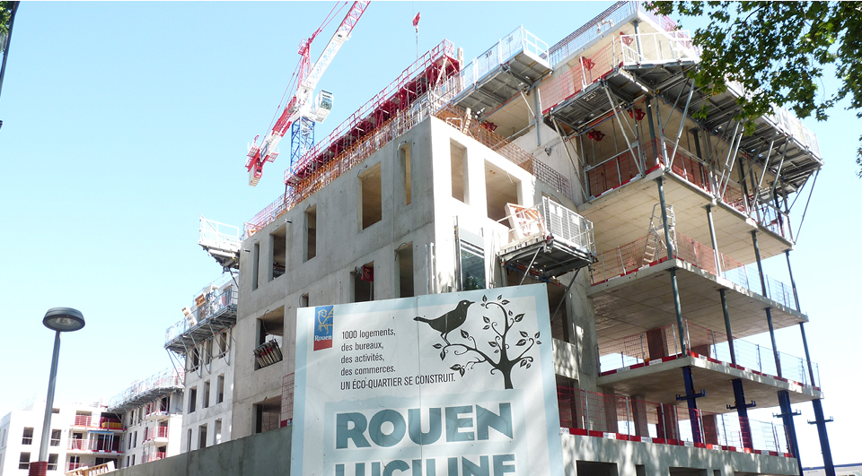 Quartier Rouen Luciline : Vista sort de terre et Vinci Construction s’y installe