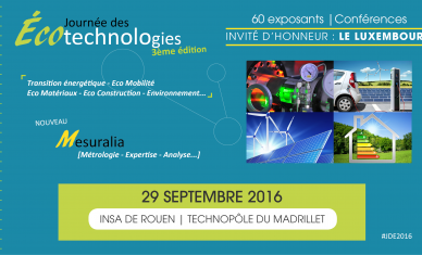 J-30 pour la 3e Journée des Écotechnologies