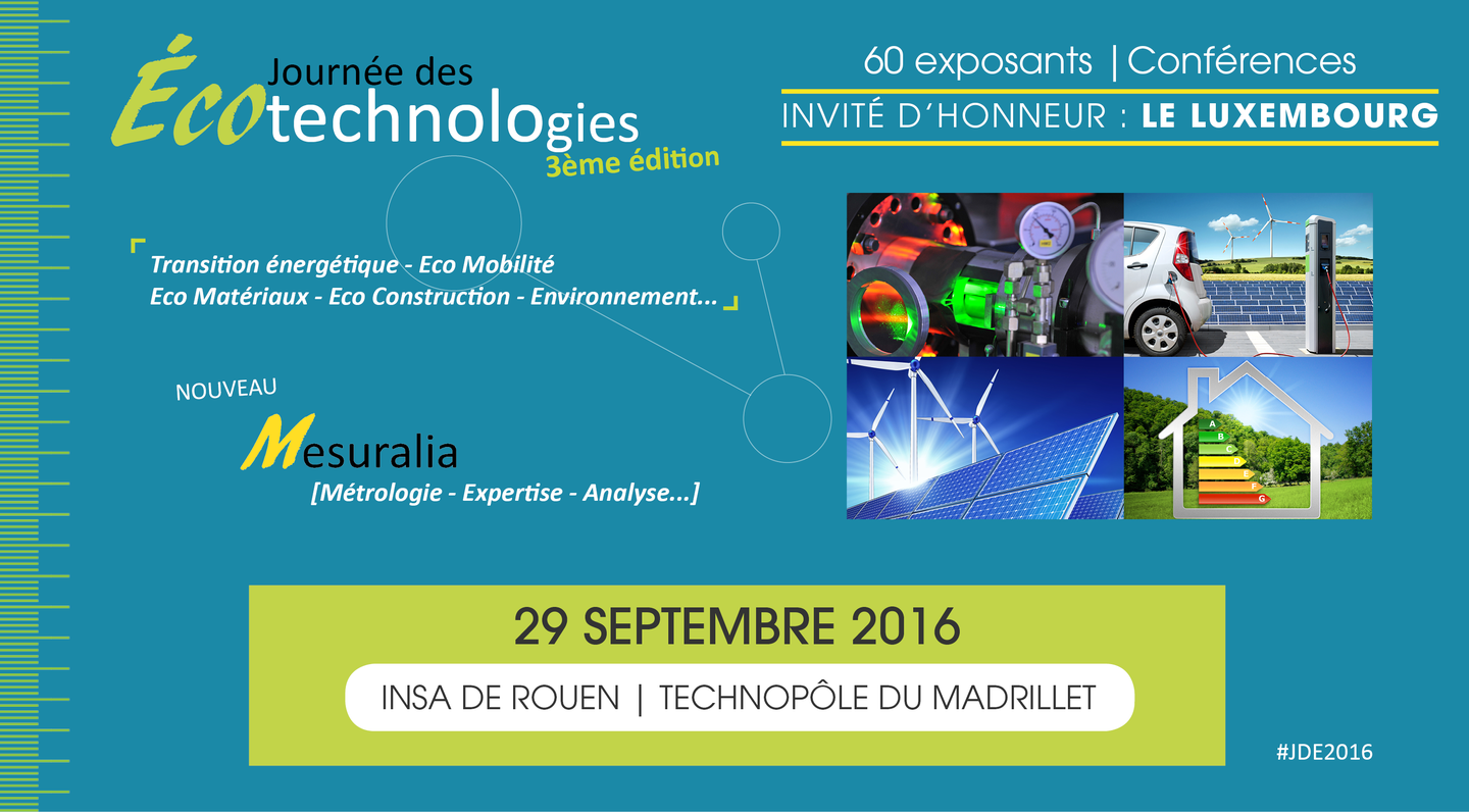 J-30 pour la 3e Journée des Écotechnologies