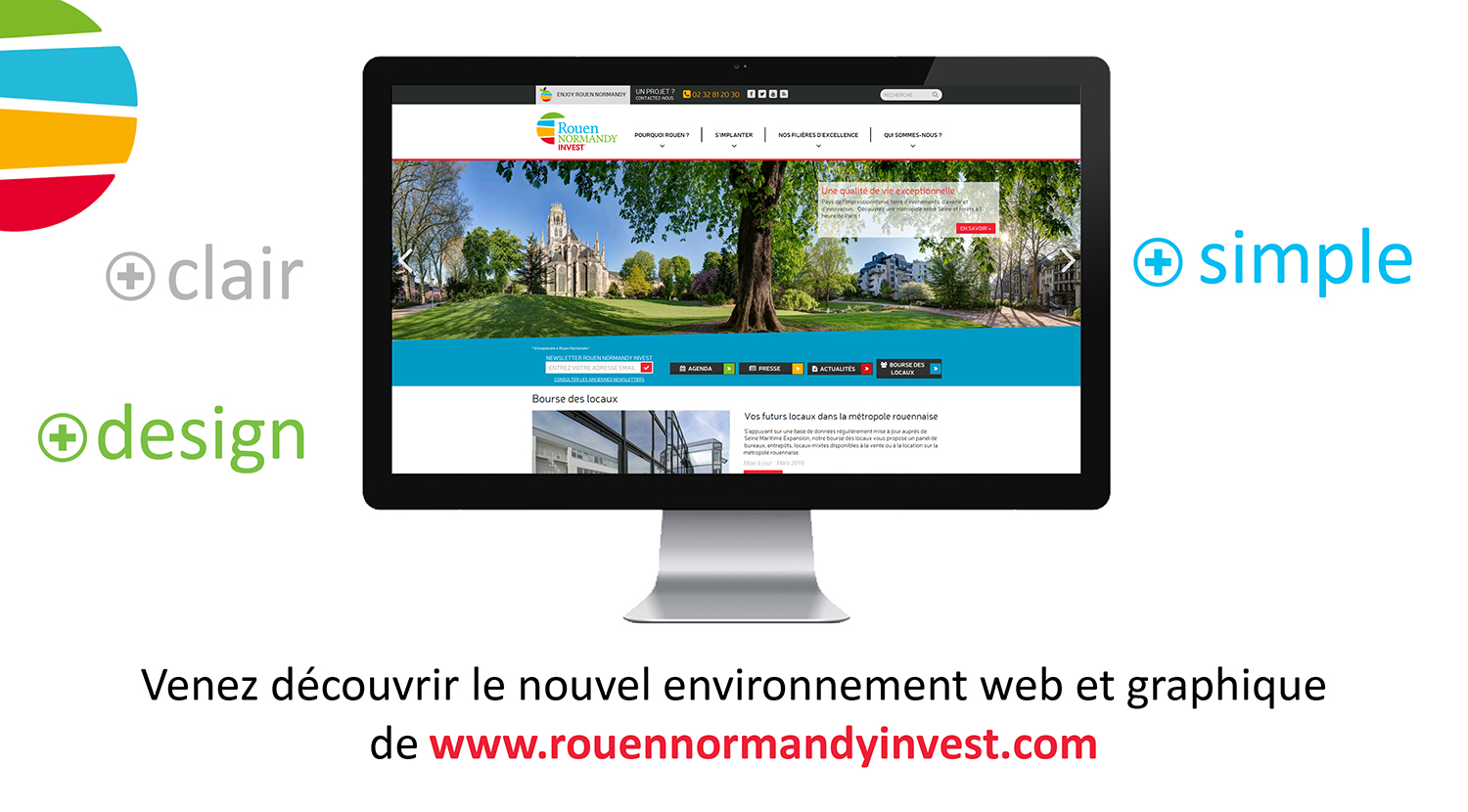 Un nouveau site Internet plus attractif pour Rouen Normandy Invest